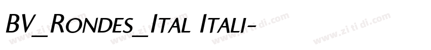 BV_Rondes_Ital Itali字体转换